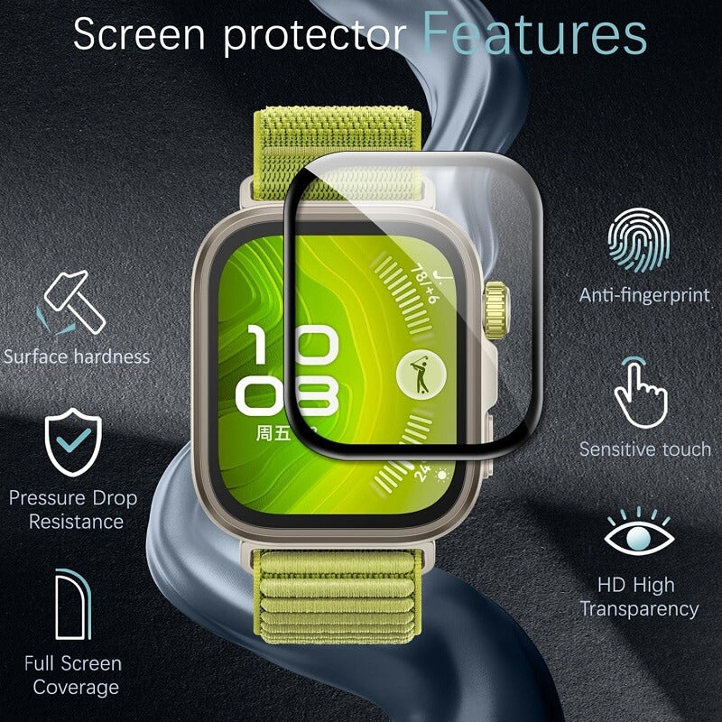 (3 Pcs) Fitbit Versa Versa 4 /Versa 3 Screen Protector Full Coverage Tempered Glass Guard (Black) (3 Pcs) Fitbit Versa Versa 4 /Versa 3 Screen Protector Full Coverage Tempered Glass Guard (Black)